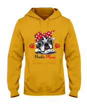 Load image into Gallery viewer, Boston Terrier With White Glasses Love Mom Gift For Dog Lovers Hoodie

