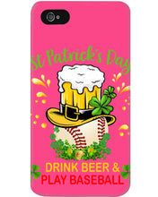 Load image into Gallery viewer, Baseball Drink Beer Day St Patrick's Day Gift For Baseball Lovers Phone case
