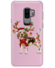 Load image into Gallery viewer, Beagle Gorgeous Reindeer Xmas Lights Gift For Dog Lovers Phone case
