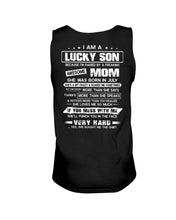 Load image into Gallery viewer, Gift For Son Who Raised By A Freaking Awesome July Mom She's A Bit Crazy Unisex Tank Top
