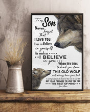 Load image into Gallery viewer, I Hope You Believe In Yourself Great Gift From Mom To Son Vertical Poster
