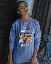 Load image into Gallery viewer, Keep America Great Yorkshire Terrier Gift For Dog Lovers Unisex Long Sleeve
