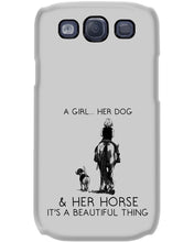 Load image into Gallery viewer, A Girl Her Dog Her Horse It's A Beautiful Thing Phone case
