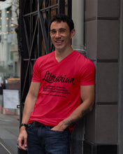 Load image into Gallery viewer, Librarian Keeper Of Books Guardian Of Knowledge Custom Design Guys V-Neck

