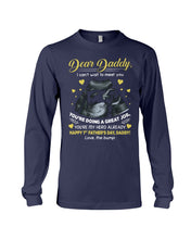 Load image into Gallery viewer, Gift From Bump To Daddy You're My Hero Already Happy Father's Day Unisex Long Sleeve
