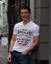 Load image into Gallery viewer, I'm Just Loved Protected And Well Taken Care Of My Mother Gift For Daughter Guys V-Neck
