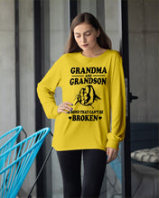 Load image into Gallery viewer, Grandma And Grandson A Bond That Can't Be Broken Custom Design Unisex Long Sleeve
