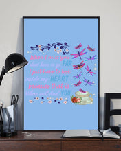 Load image into Gallery viewer, Butterflies When I Miss You I Just Have To Look Inside My Heart Gift For Lover Vertical Poster
