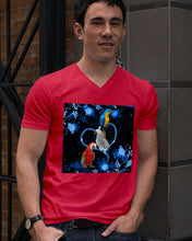Load image into Gallery viewer, Lovely Phone Case Twinkling Blue Heart Gift For Parrots Lovers Guys V-Neck
