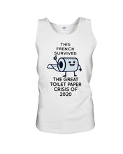 Load image into Gallery viewer, French Survived The Great Toilet Paper Crisis Of 2020 For Personalized Nation Gift Unisex Tank Top
