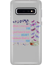 Load image into Gallery viewer, Butterflies When I Miss You I Just Have To Look Inside My Heart Gift For Lover Phone case
