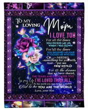 Load image into Gallery viewer, Gift For  Mom  You Are The World Unique Special Custom Design Fleece Blanket
