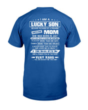 Load image into Gallery viewer, Gift For Son Who Raised By A Freaking Awesome July Mom She's A Bit Crazy Guys Tee
