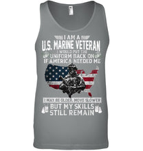 Load image into Gallery viewer, I Am A US Marine Veteran If America Needed Me Gift Unisex Tank Top
