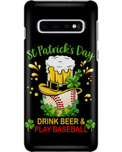 Load image into Gallery viewer, Baseball Drink Beer Day St Patrick's Day Gift For Baseball Lovers Phone case
