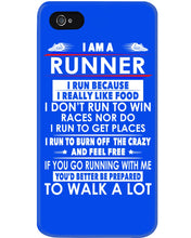 Load image into Gallery viewer, I Am A Runner I Run Because I Really Like Food Custom Design Phone case
