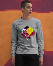 Load image into Gallery viewer, Lovely Phone Case My Heart Is On Field Gift For Softball Lovers Unisex Long Sleeve
