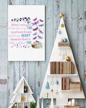 Load image into Gallery viewer, Butterflies When I Miss You I Just Have To Look Inside My Heart Gift For Lover Vertical Poster
