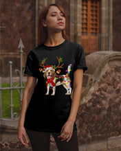 Load image into Gallery viewer, Beagle Gorgeous Reindeer Xmas Lights Gift For Dog Lovers Guys Tee
