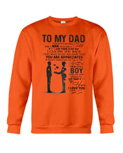 Load image into Gallery viewer, Giving For  Dad Let You Know You're Appreciated  Custom Design Sweatshirt

