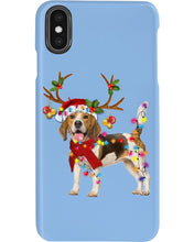 Load image into Gallery viewer, Beagle Gorgeous Reindeer Xmas Lights Gift For Dog Lovers Phone case
