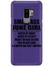 Load image into Gallery viewer, Birthday Gift For Smartass June GirlHeart On Her Sleeve Phone case
