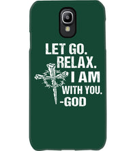 Load image into Gallery viewer, Let You Relax I Am With You Gray Background Phone case
