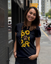 Load image into Gallery viewer, Dog Paw Sunflower  Special Custom Design For Dog Lovers Ladies Tee

