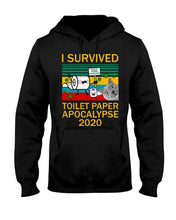 Load image into Gallery viewer, I Survived Toilet Paper Apocalupse 2020 Unique Custom Design Hoodie

