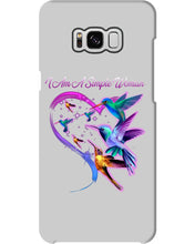 Load image into Gallery viewer, Hummingbirds Heart Shaped I Am A Simple Woman Gift For Mom Phone case
