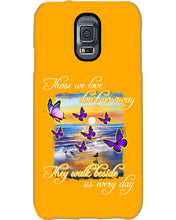 Load image into Gallery viewer, Butterfly Sunset On Beach Those We Love Don't Go Away Gift For Lover Phone case
