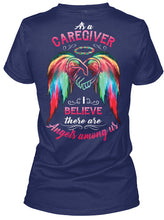 Load image into Gallery viewer, Market Trendz As A Caregiver Believe There Are Angels Among Us Gift For Caregiver Ladies V-Neck
