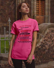 Load image into Gallery viewer, I Get My Attitude From My Freakin' Awesome Grandpa Who Was Born In October Guys Tee
