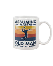 Load image into Gallery viewer, Assuming I'm Just An Old Man Who Loves Volleyball Trending For Sport Lovers Mug
