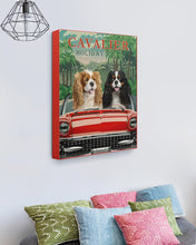 Load image into Gallery viewer, Cavalier Happy Holiday Gift For Dog Lovers Matte Canvas
