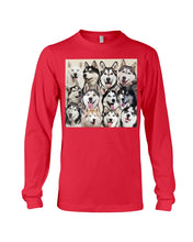 Load image into Gallery viewer, Many Love Husky Siberian On Phone Case Gift For Husky Lovers Unisex Long Sleeve
