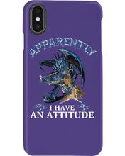 Load image into Gallery viewer, Apparently I Have An Attitude Blue Dragon Phone case
