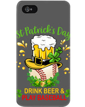 Load image into Gallery viewer, Baseball Drink Beer Day St Patrick's Day Gift For Baseball Lovers Phone case

