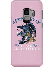 Load image into Gallery viewer, Apparently I Have An Attitude Blue Dragon Phone case
