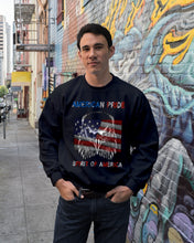 Load image into Gallery viewer, Eagle American Pride Spirit Of America Gift For American People Sweatshirt
