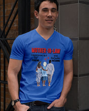 Load image into Gallery viewer, Daughter In Law's Best Friend Son's Best Partner In Crime Gift For Mom In Law Guys V-Neck
