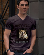 Load image into Gallery viewer, I Am The One Bulldog Person Gift For Dog Lovers Guys V-Neck
