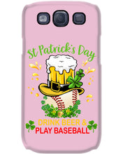 Load image into Gallery viewer, Baseball Drink Beer Day St Patrick's Day Gift For Baseball Lovers Phone case
