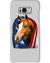 Load image into Gallery viewer, Horse Covered Into USA Flag Meaningful Gift For Men Phone case
