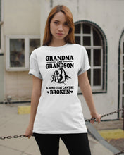 Load image into Gallery viewer, Grandma And Grandson A Bond That Can't Be Broken Custom Design Guys Tee
