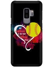 Load image into Gallery viewer, Lovely Phone Case My Heart Is On Field Gift For Softball Lovers Phone case
