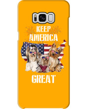 Load image into Gallery viewer, Keep America Great Yorkshire Terrier Gift For Dog Lovers Phone case
