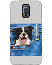 Load image into Gallery viewer, Border Collie In Denim Pocket Gift For Dog Lovers Phone case
