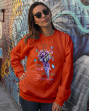 Load image into Gallery viewer, Butterflies Find Joy In The Journey Gift For Daughter Sweatshirt
