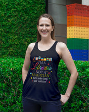 Load image into Gallery viewer, I Am A Librarian Not A Magician Custom Design Gifts Ladies Flowy Tank

